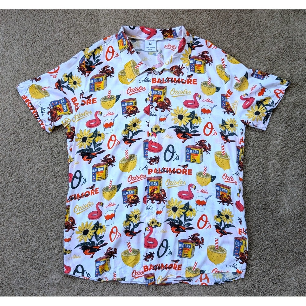 Baltimore Orioles Hawaiian Shirt Mens XL 2026 MLB Stadium Giveaway
